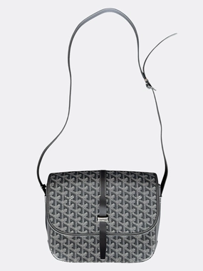 Goyard Grey Belvedere MM Messenger Bag