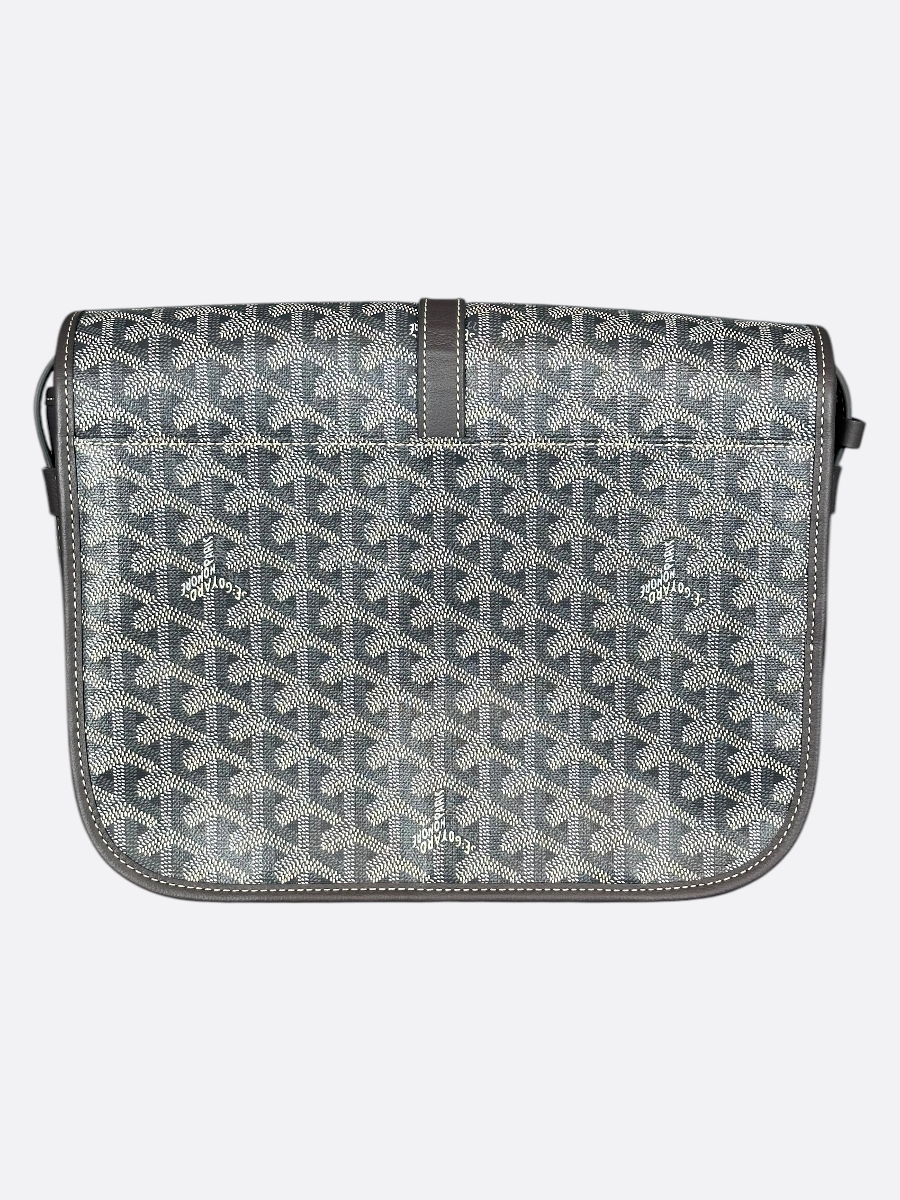 Goyard Grey Belvedere MM Messenger Bag