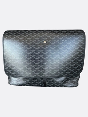 Goyard Jet Black Capetien MM Messenger Bag