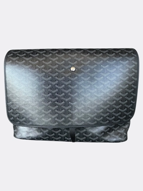 Goyard Jet Black Capetien MM Messenger Bag