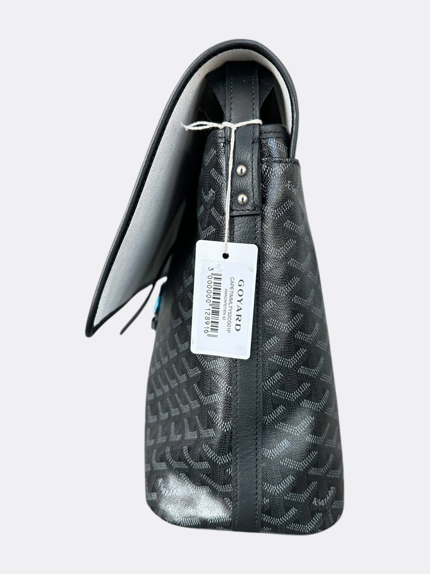 Goyard Jet Black Capetien MM Messenger Bag