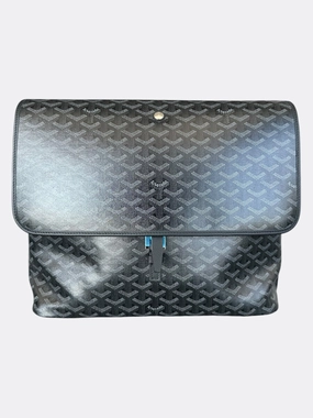 Goyard Jet Black Capetien MM Messenger Bag