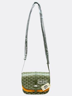 Goyard Khaki Belvedere Messenger Bag