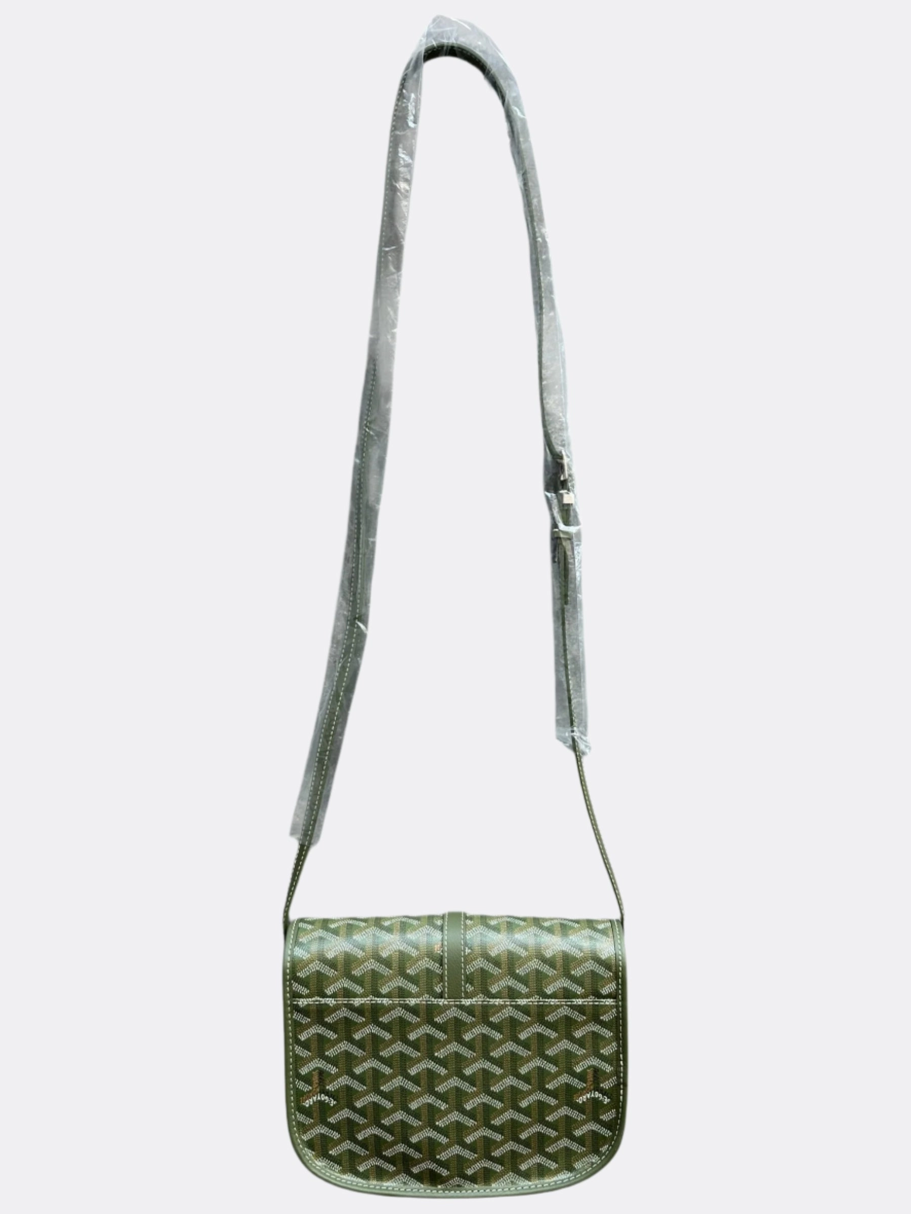 Goyard Khaki Belvedere Messenger Bag