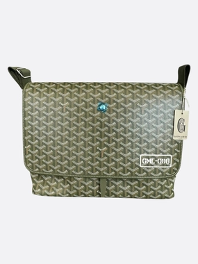 Goyard Khaki Capetien MM Messenger Bag