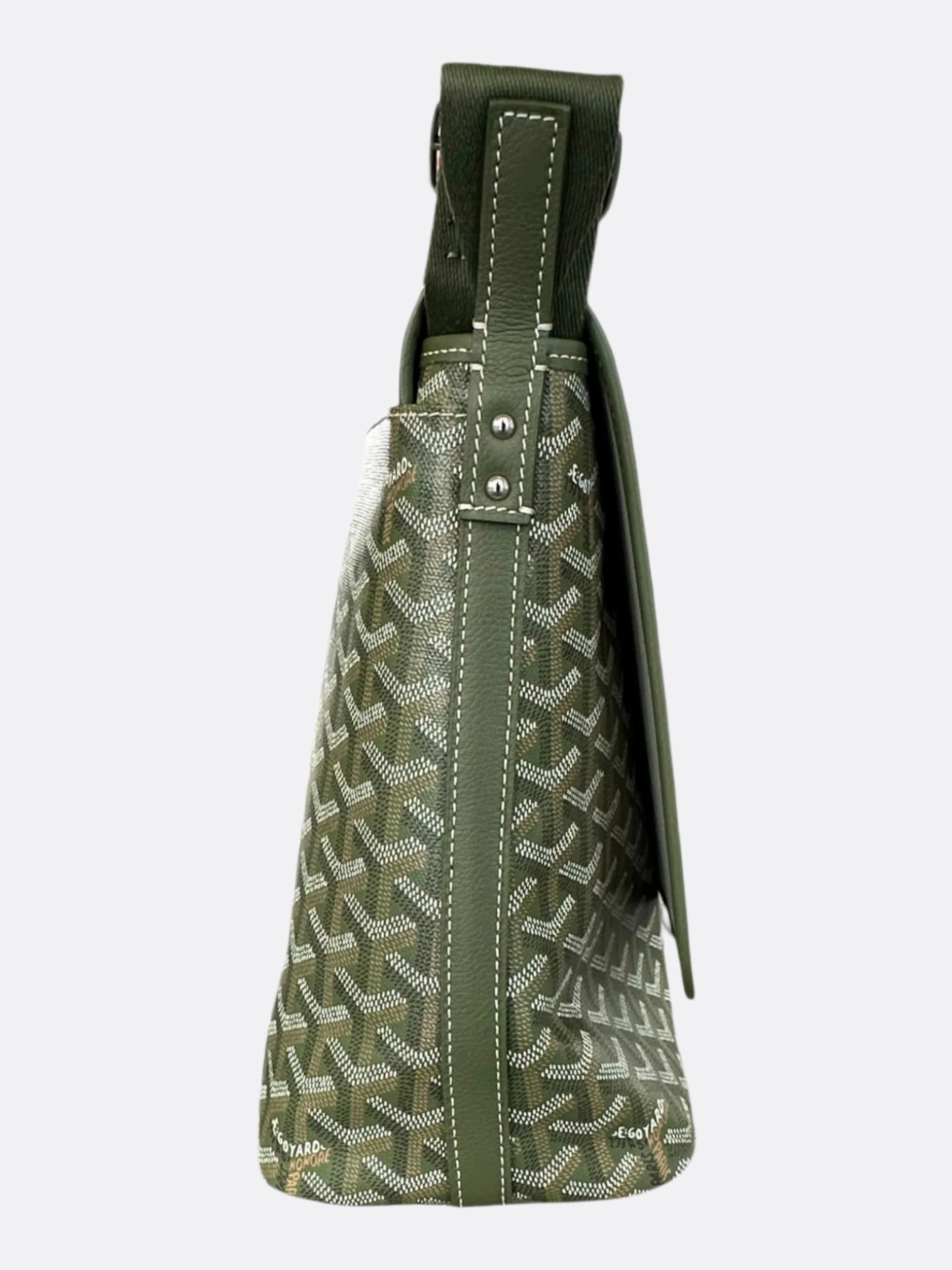 Goyard Khaki Capetien MM Messenger Bag
