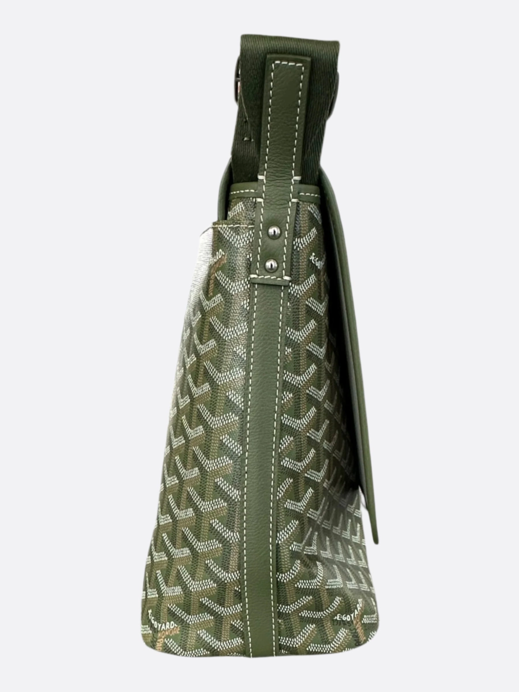 Goyard Khaki Capetien MM Messenger Bag