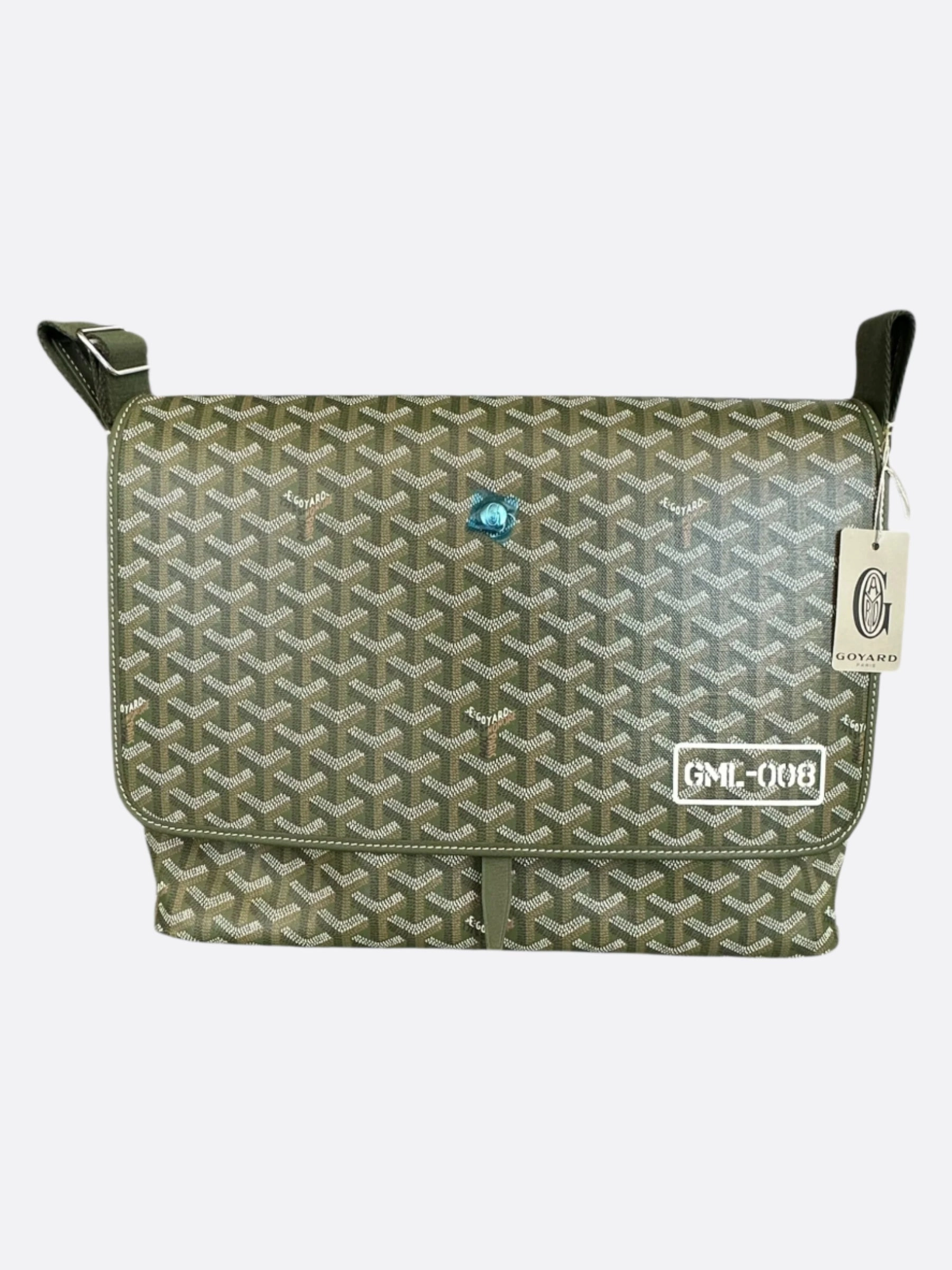 Goyard Khaki Capetien MM Messenger Bag