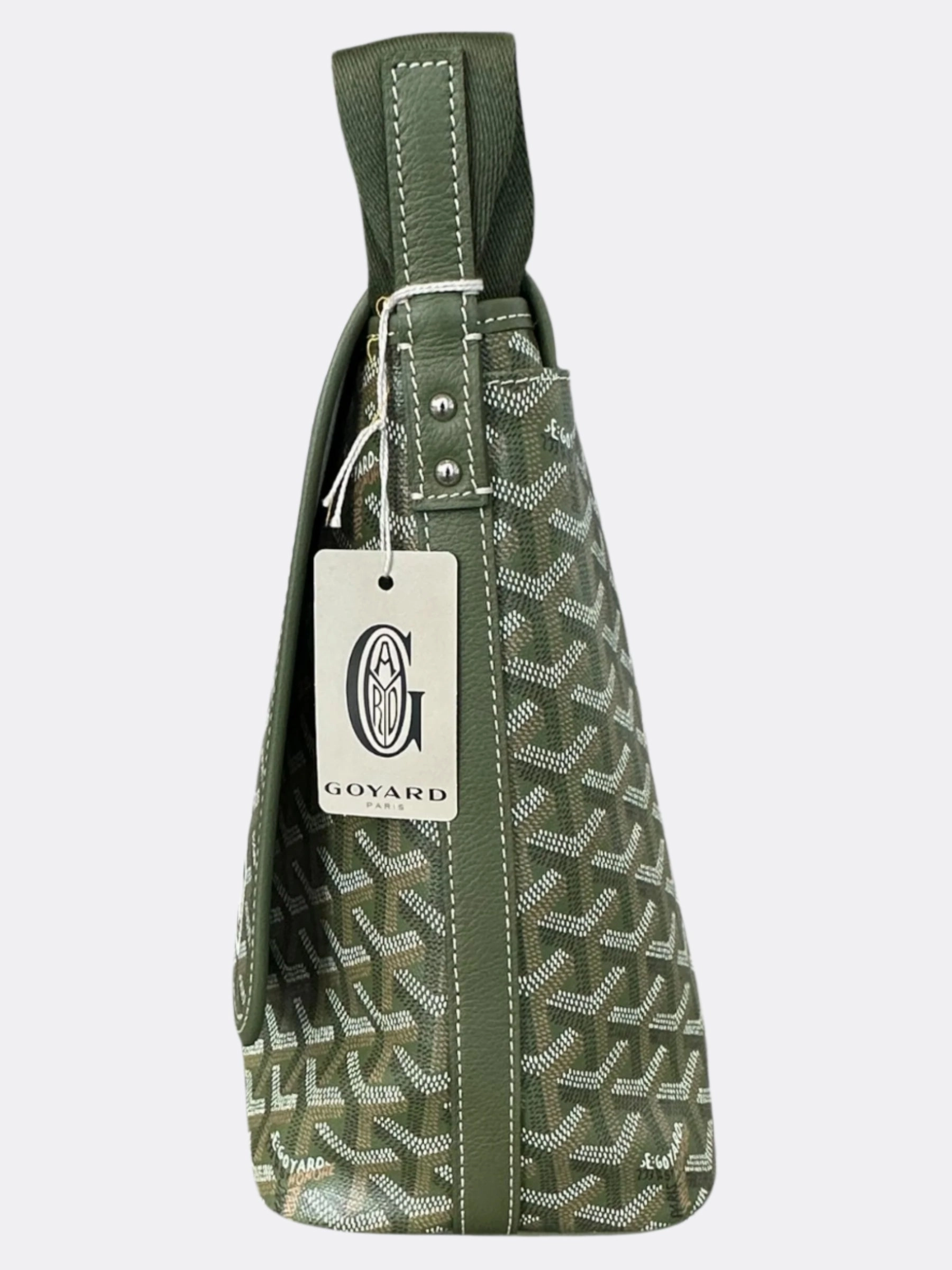 Goyard Khaki Capetien MM Messenger Bag