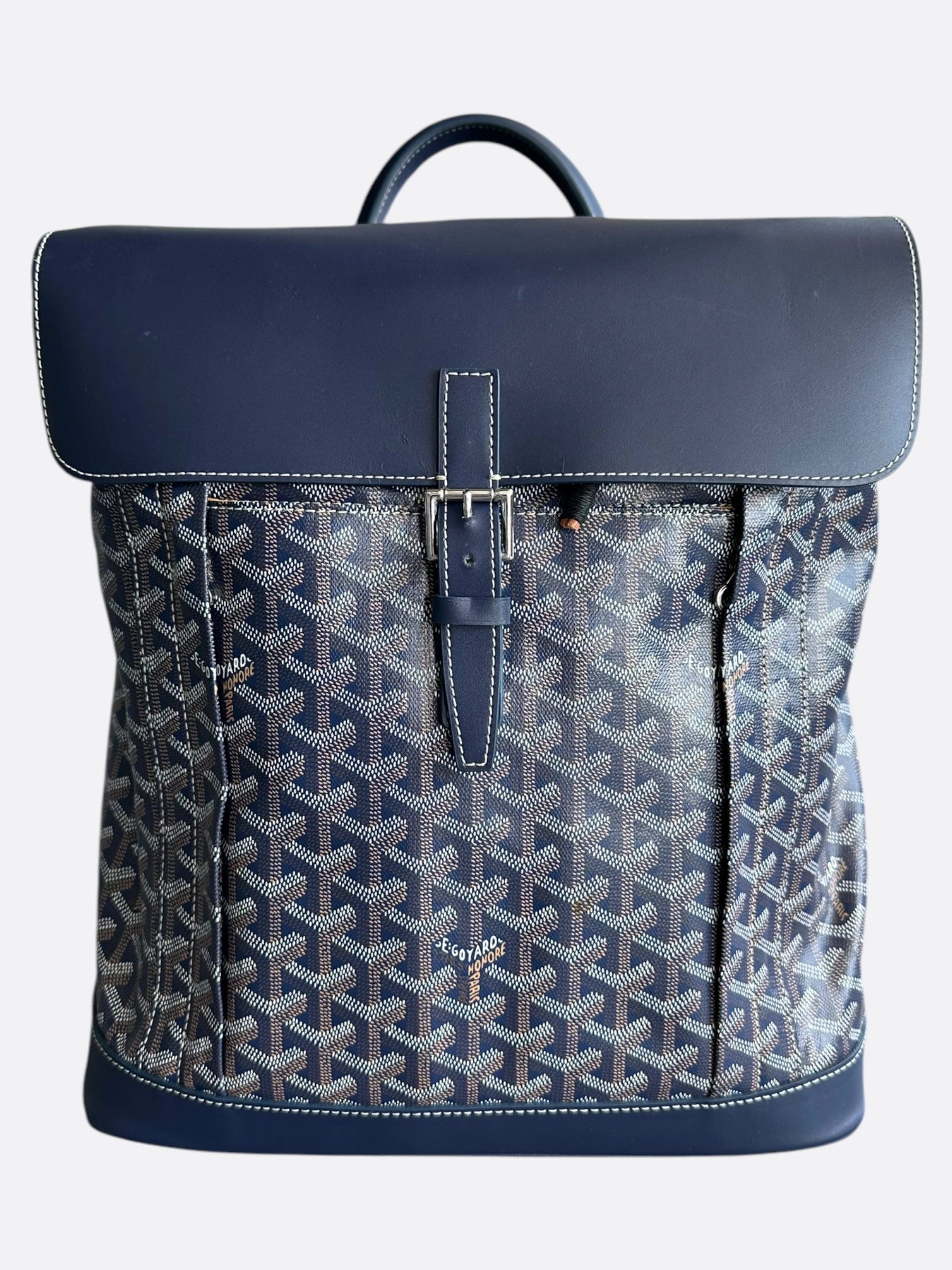 Goyard Navy Alpin Backpack