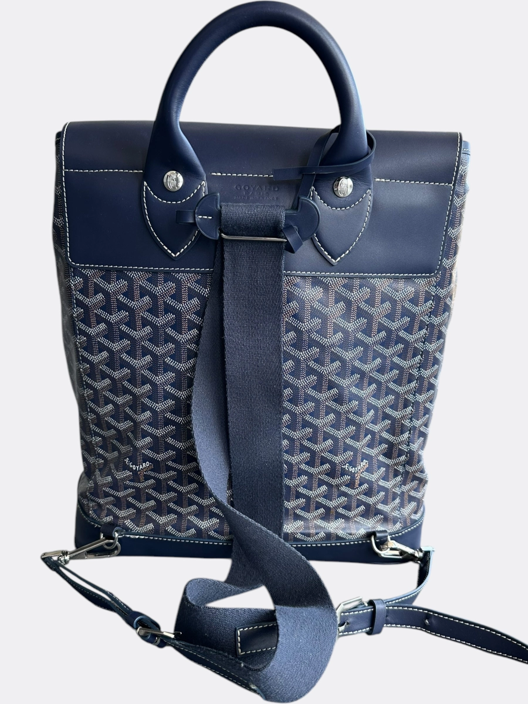 Goyard Navy Alpin Backpack