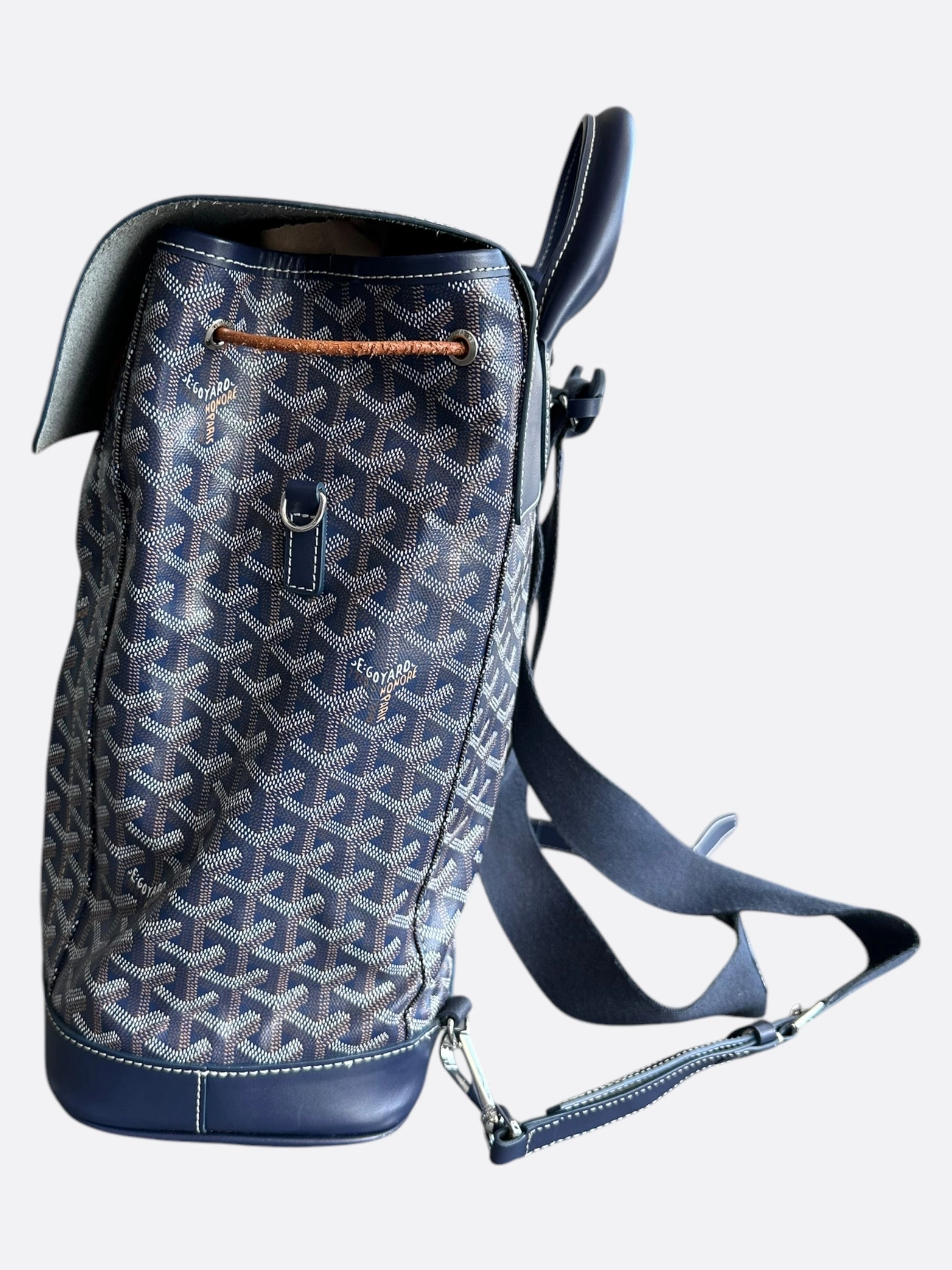 Goyard Navy Alpin Backpack