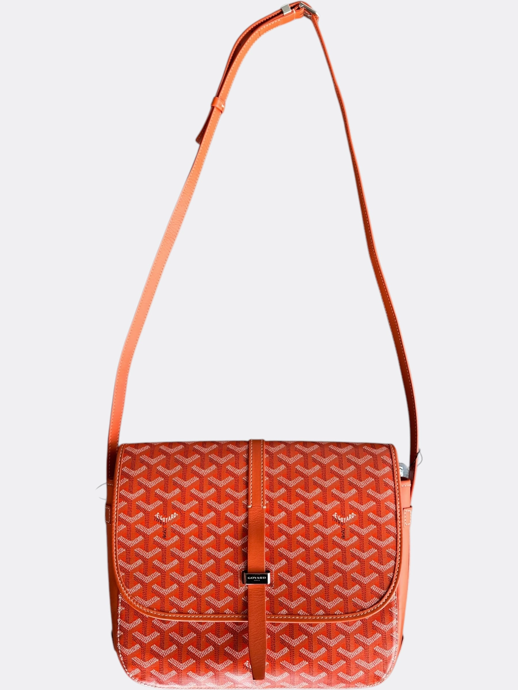 Goyard Orange Belvedere MM Messenger Bag