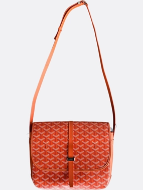 Goyard Orange Belvedere MM Messenger Bag