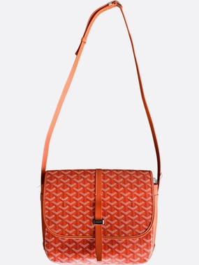 Goyard Orange Belvedere MM Messenger Bag