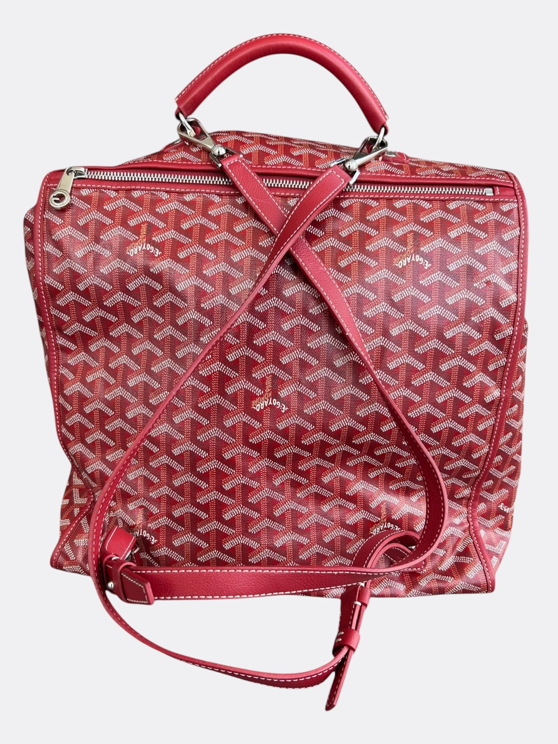 Goyard Red Saint Leger Backpack