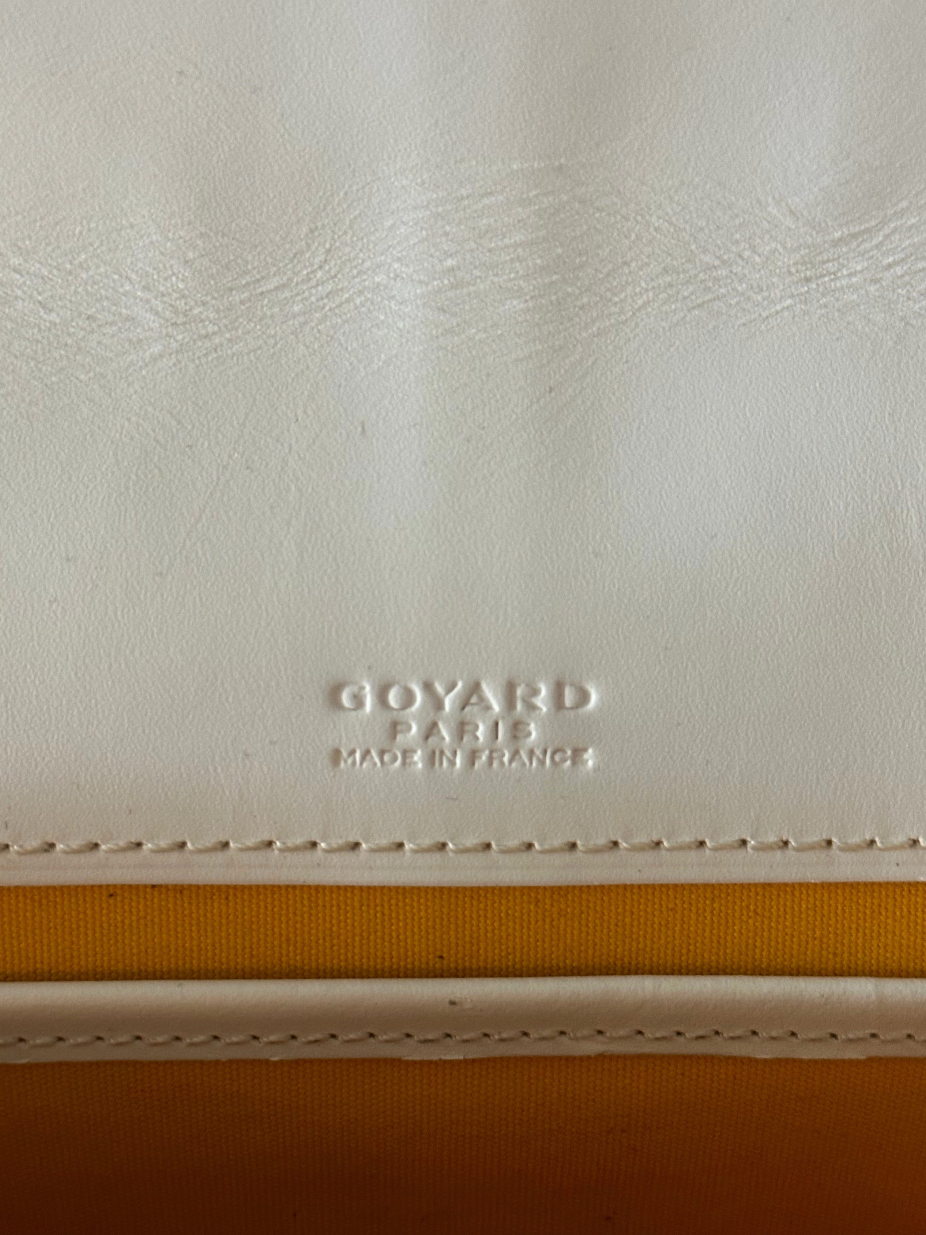 Goyard White Belvedere Messenger Bag