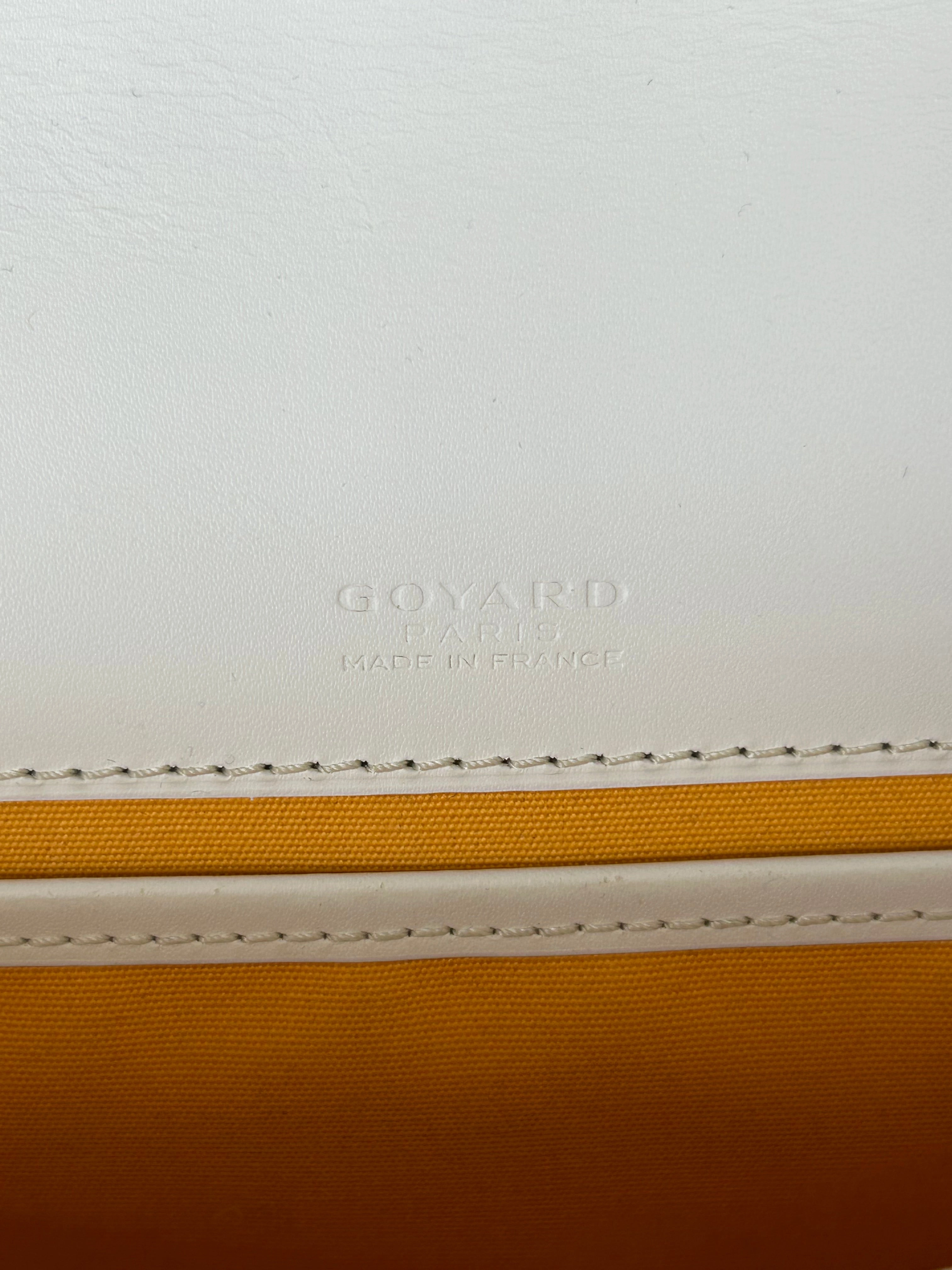 Goyard White Belvedere Messenger Bag