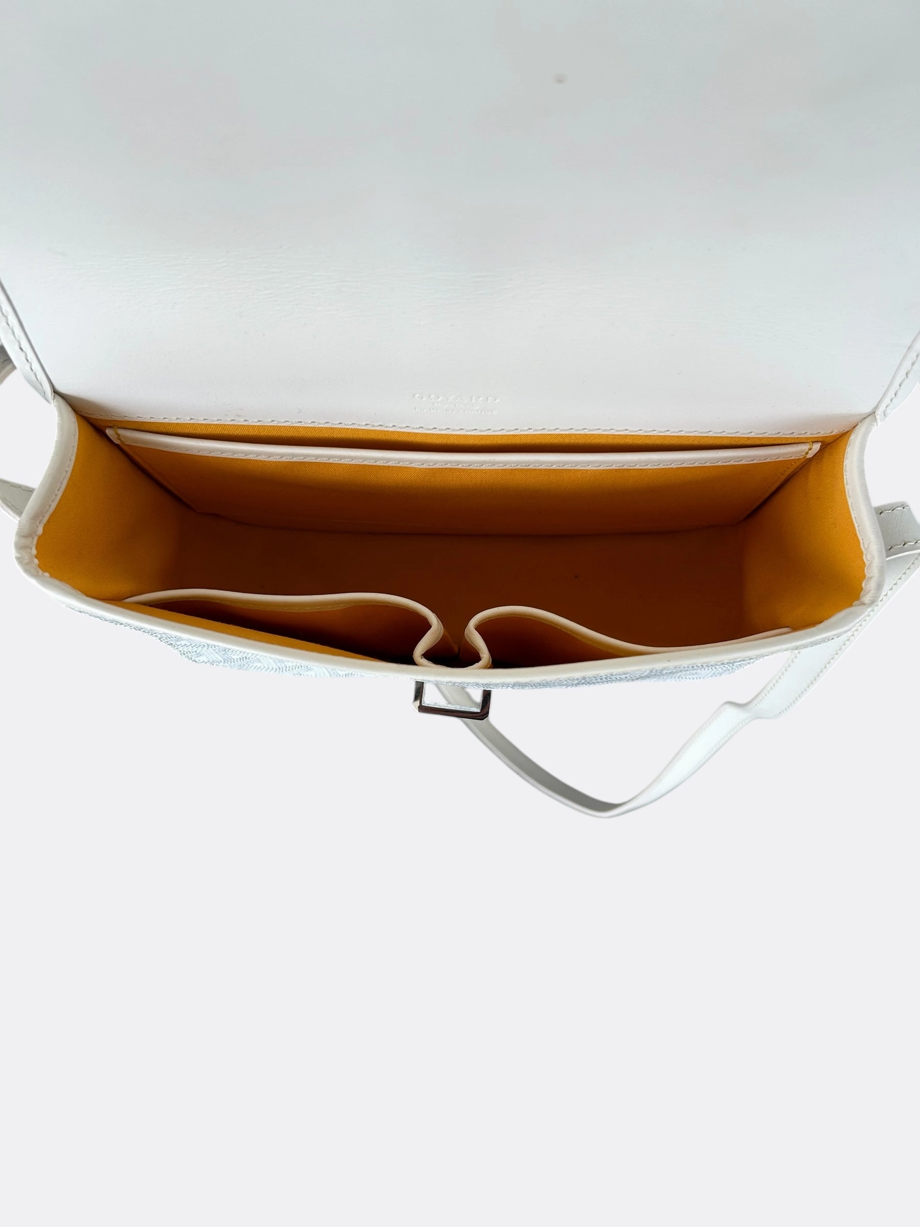 Goyard White Belvedere Messenger Bag