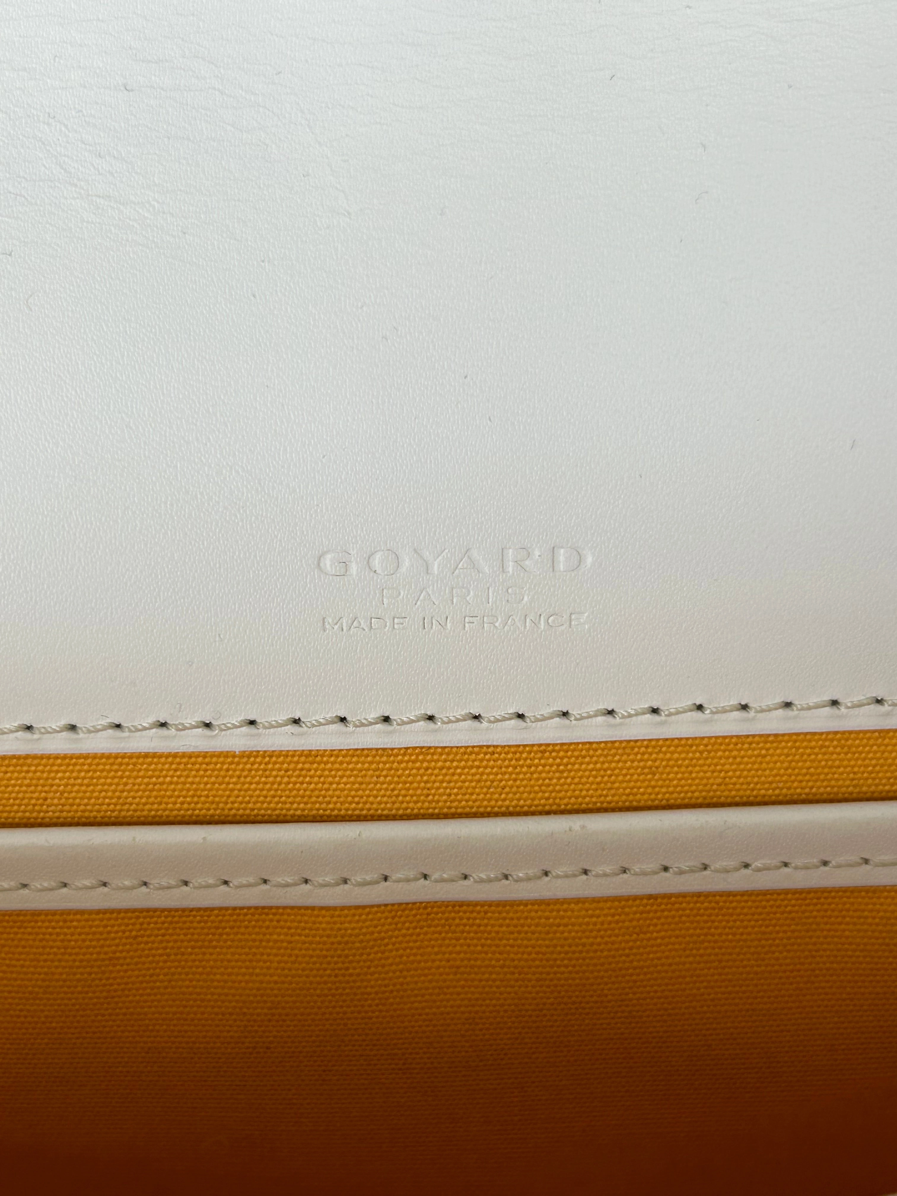 Goyard White Belvedere Messenger Bag