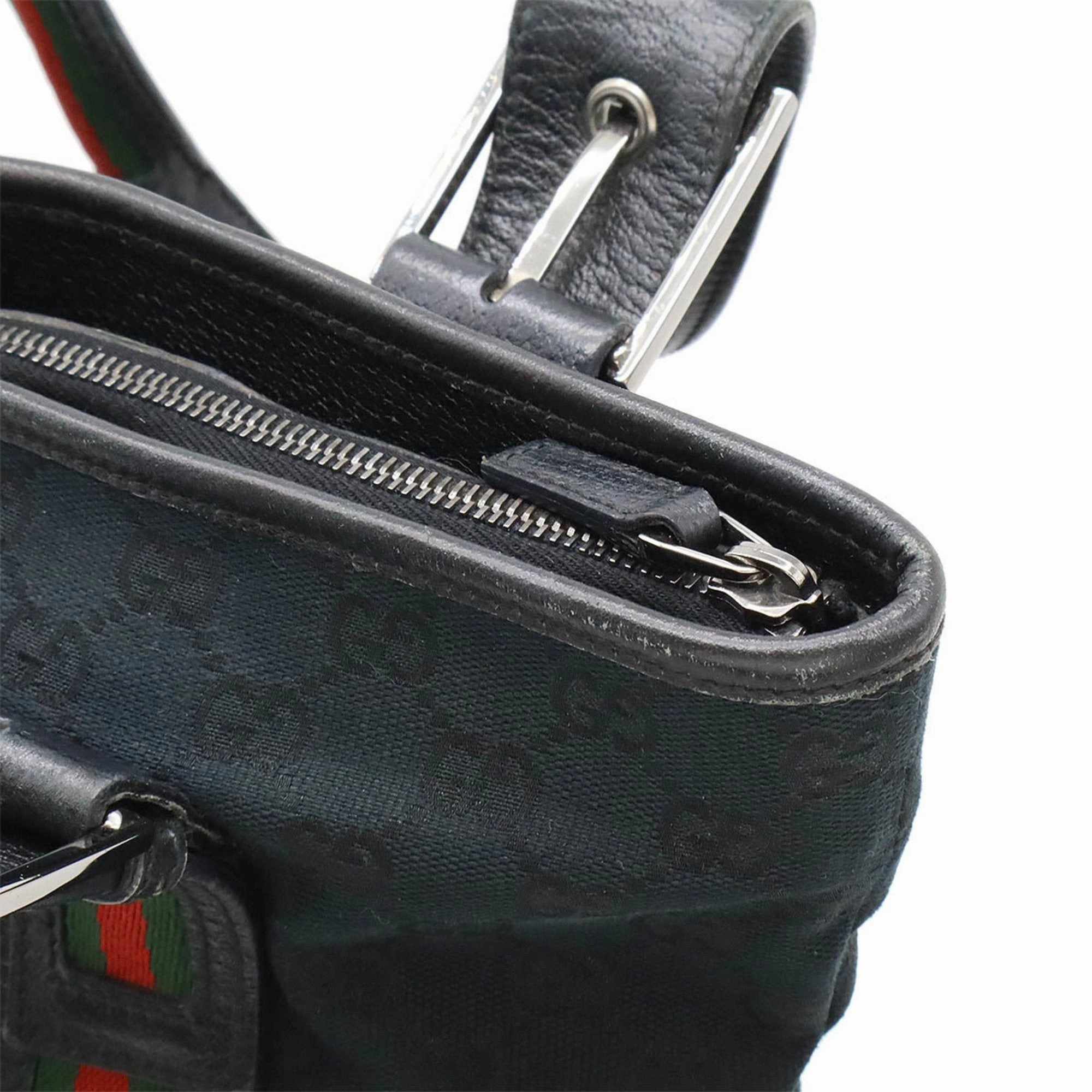 Gucci    Color Gg Canvas Leather Shoulder Bag Tote Bag (Pre-Owned)