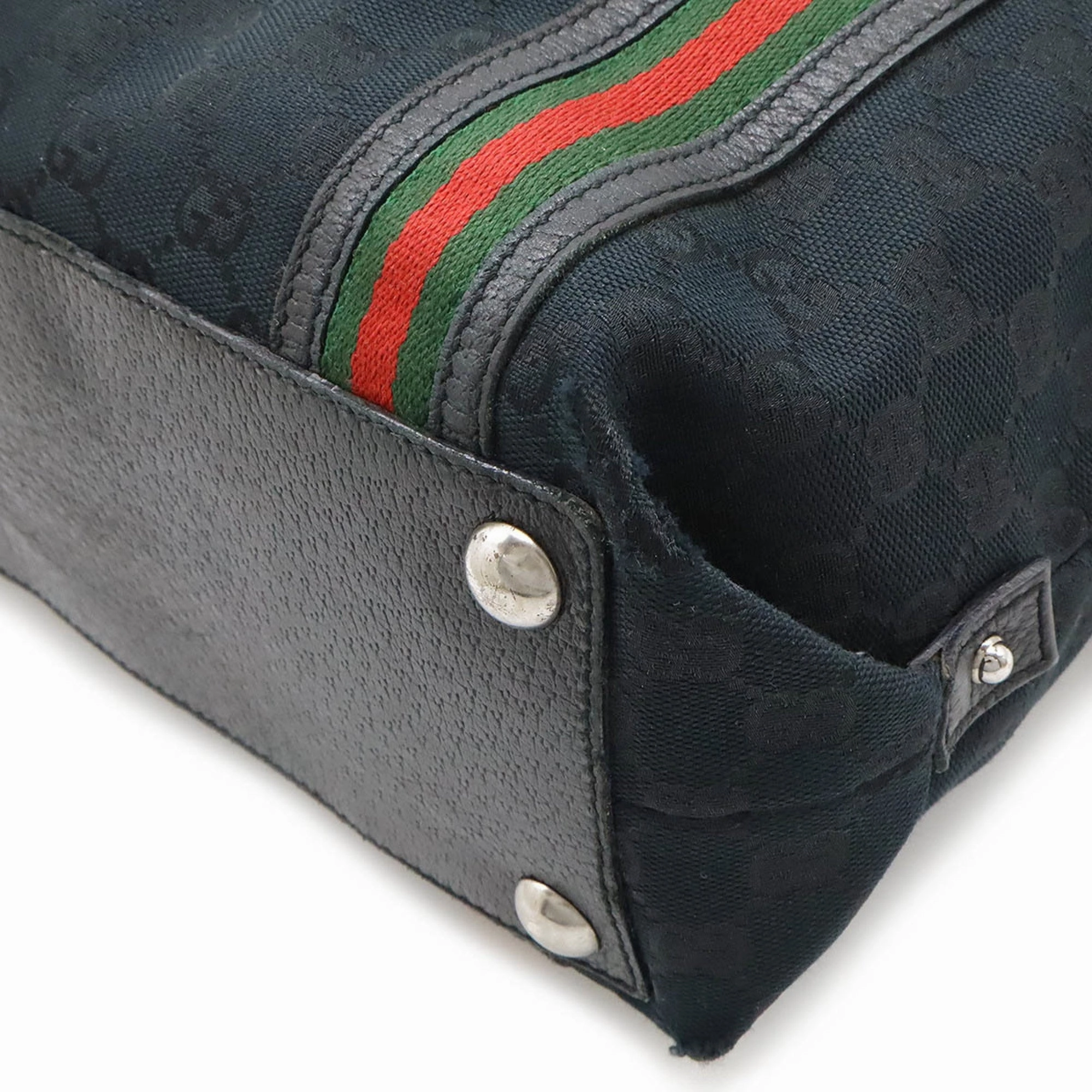 Gucci    Color Gg Canvas Leather Shoulder Bag Tote Bag (Pre-Owned)