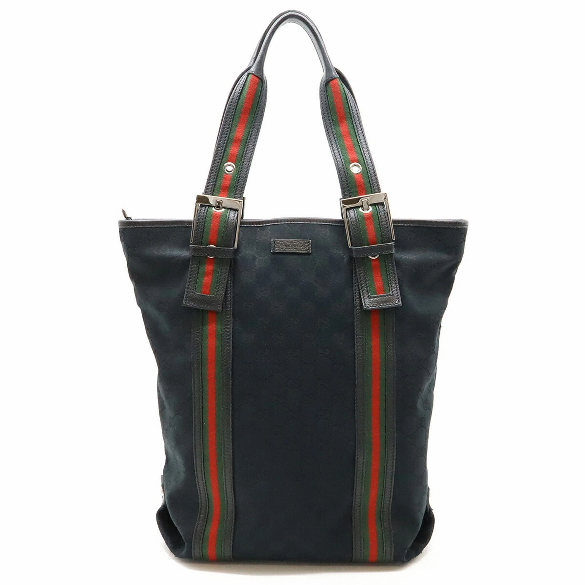 Gucci    Color Gg Canvas Leather Shoulder Bag Tote Bag (Pre-Owned)