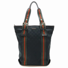 Gucci    Color Gg Canvas Leather Shoulder Bag Tote Bag (Pre-Owned)
