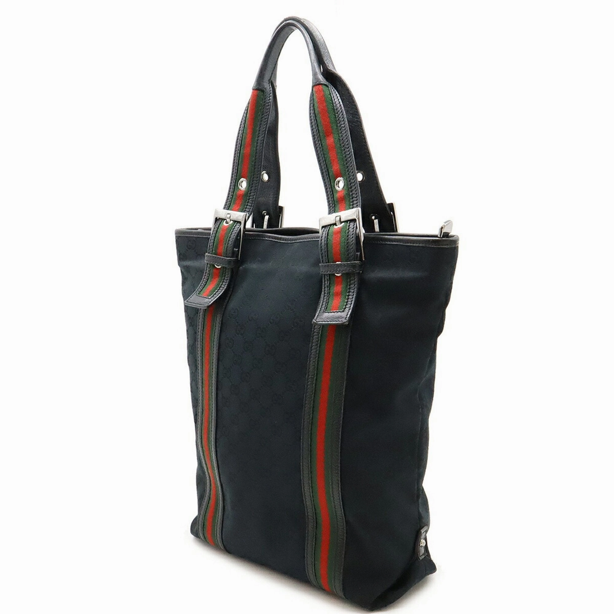 Gucci    Color Gg Canvas Leather Shoulder Bag Tote Bag (Pre-Owned)
