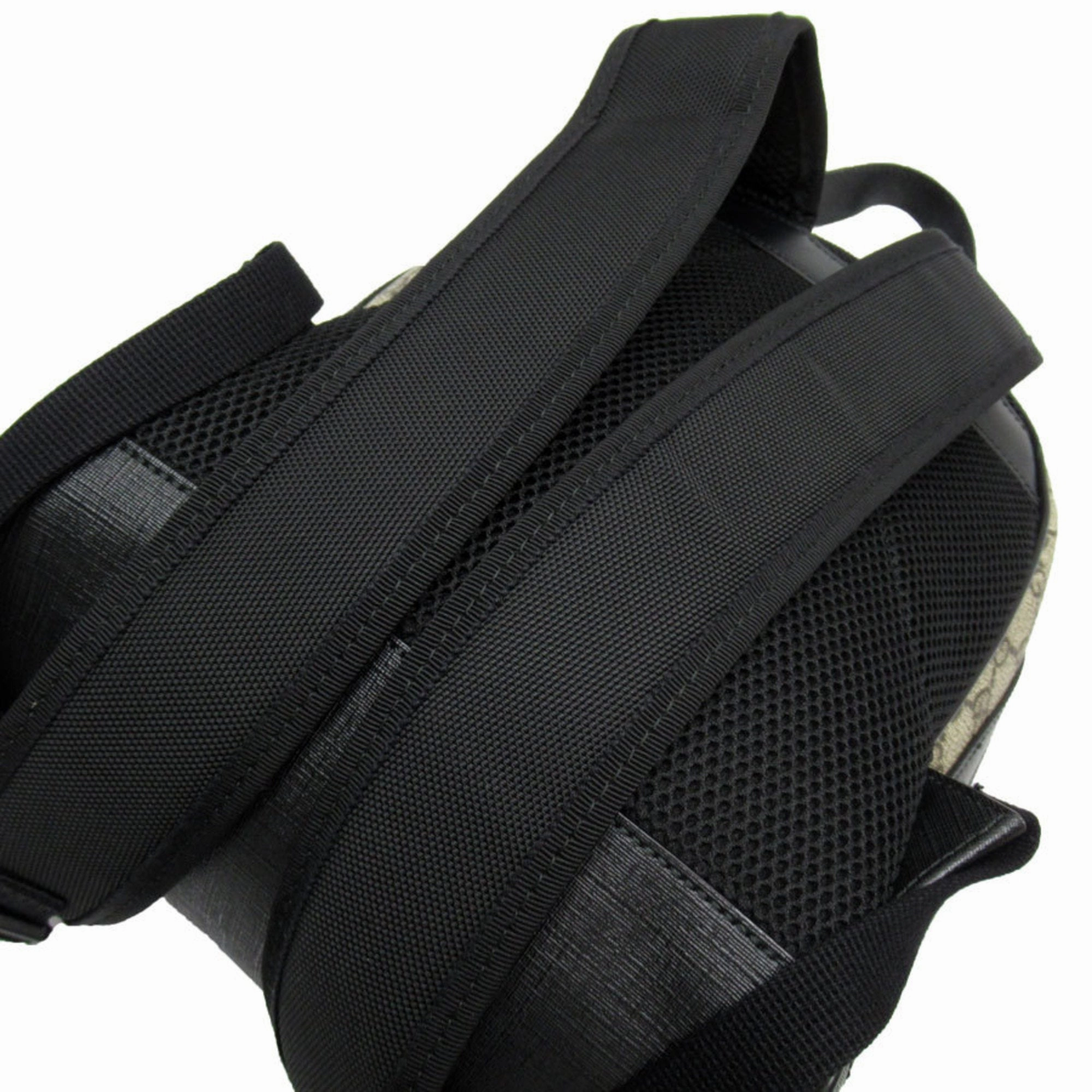 Gucci    Pvc Leather Canvas Backpack (Pre-Owned)