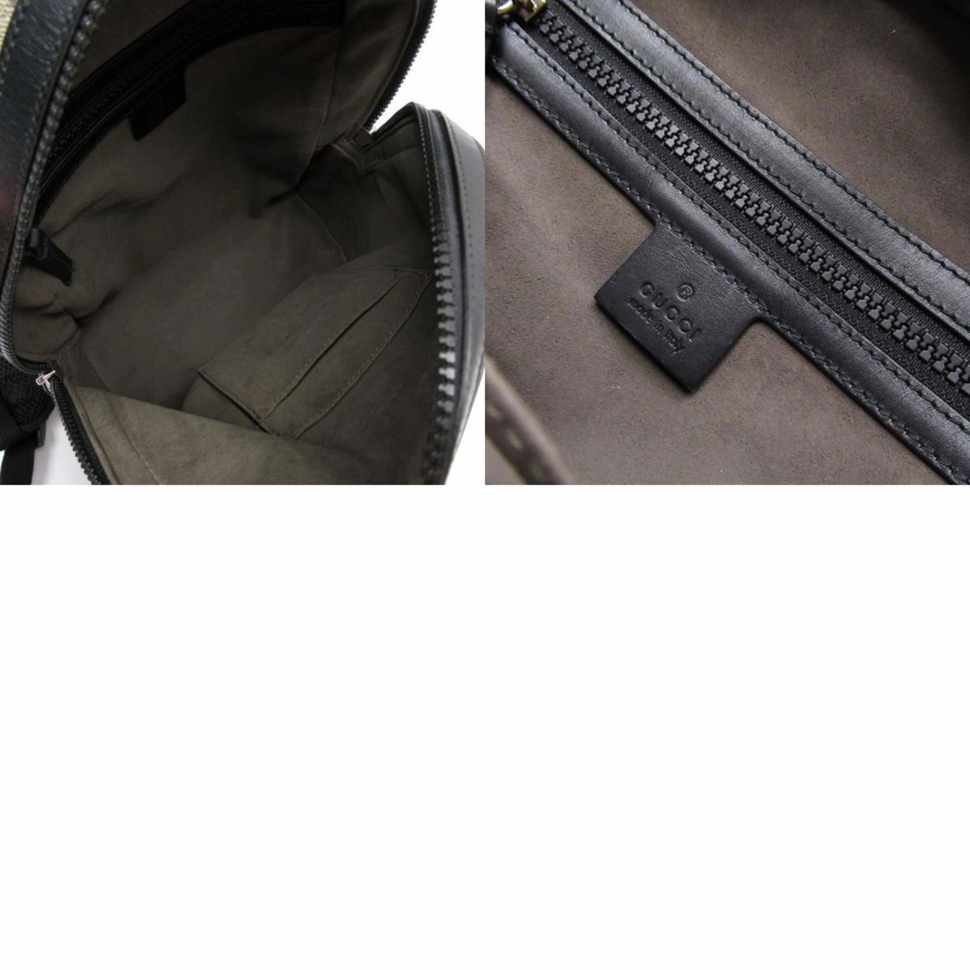 Gucci    Pvc Leather Canvas Backpack (Pre-Owned)