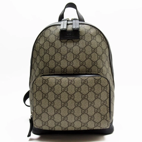 Gucci    Pvc Leather Canvas Backpack (Pre-Owned)