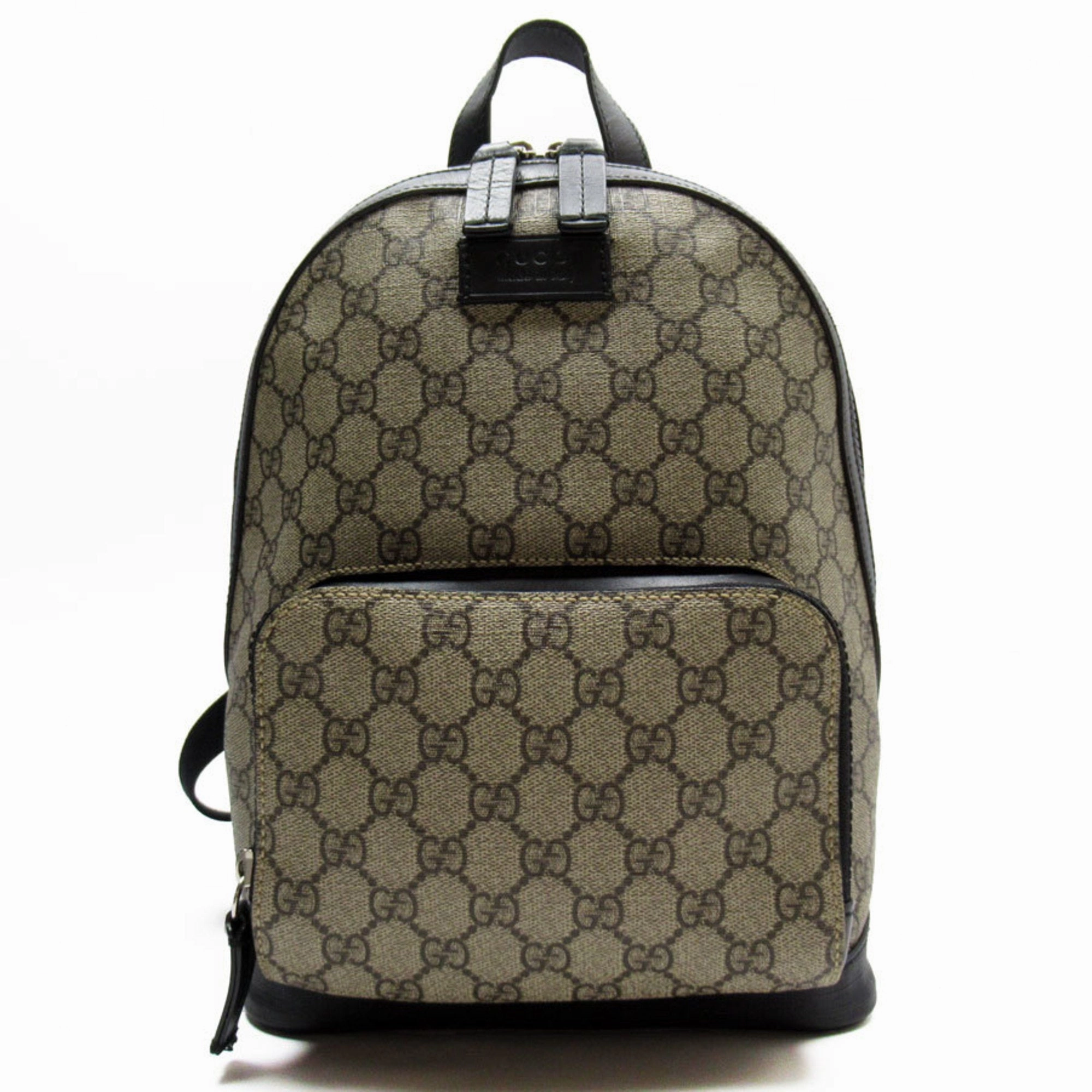 Gucci    Pvc Leather Canvas Backpack (Pre-Owned)