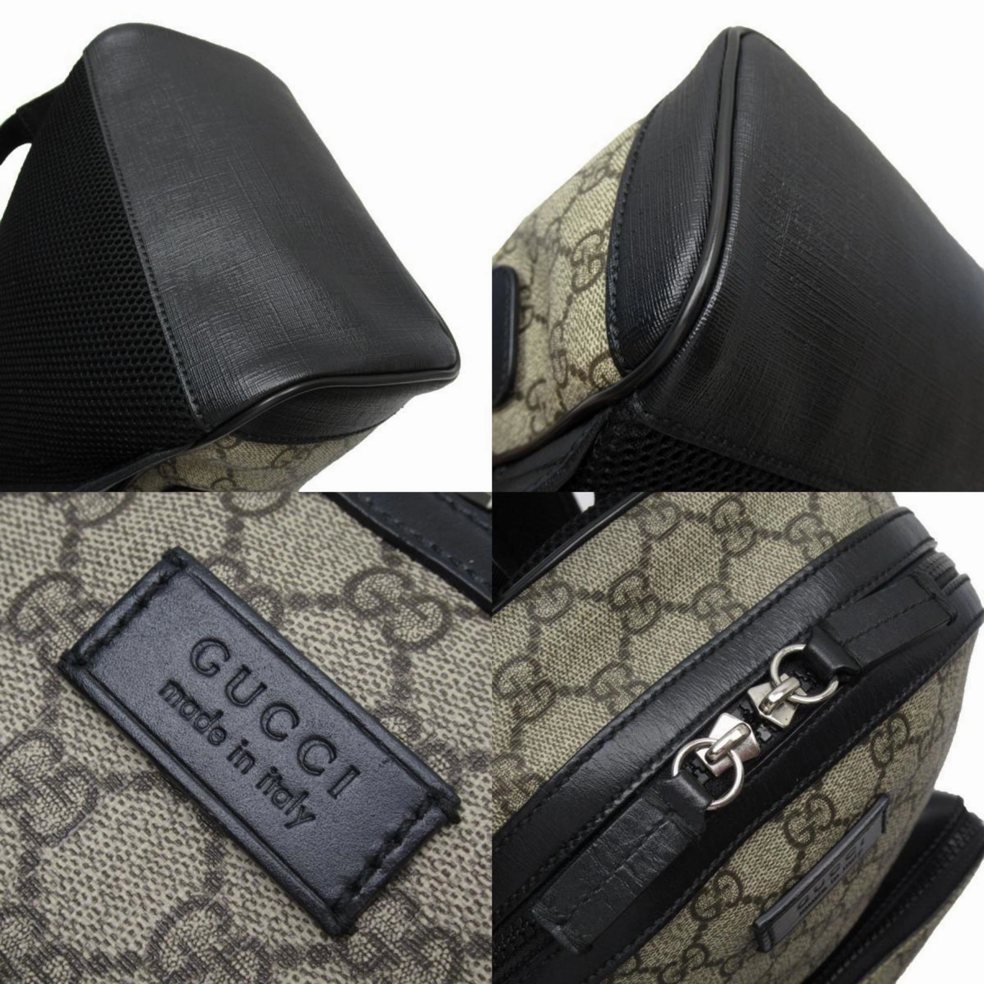Gucci    Pvc Leather Canvas Backpack (Pre-Owned)