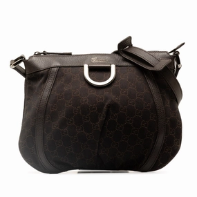 Gucci Abbey  Canvas Shoulder Bag ()