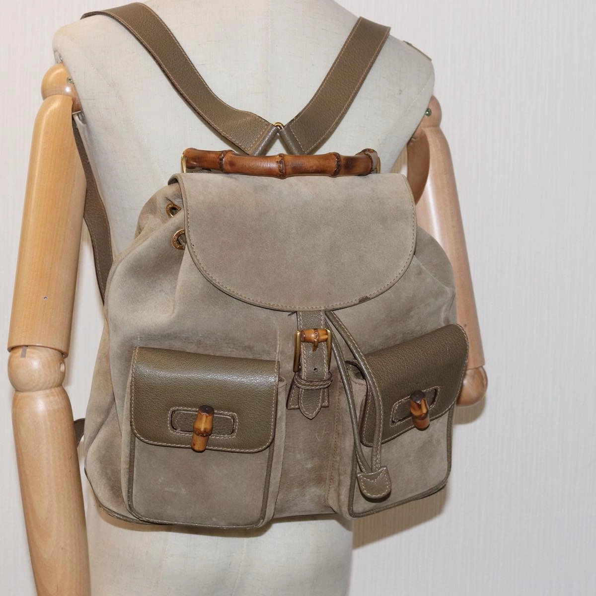 GUCCI Backpack Suede Beige 003 58 0016  ep4529