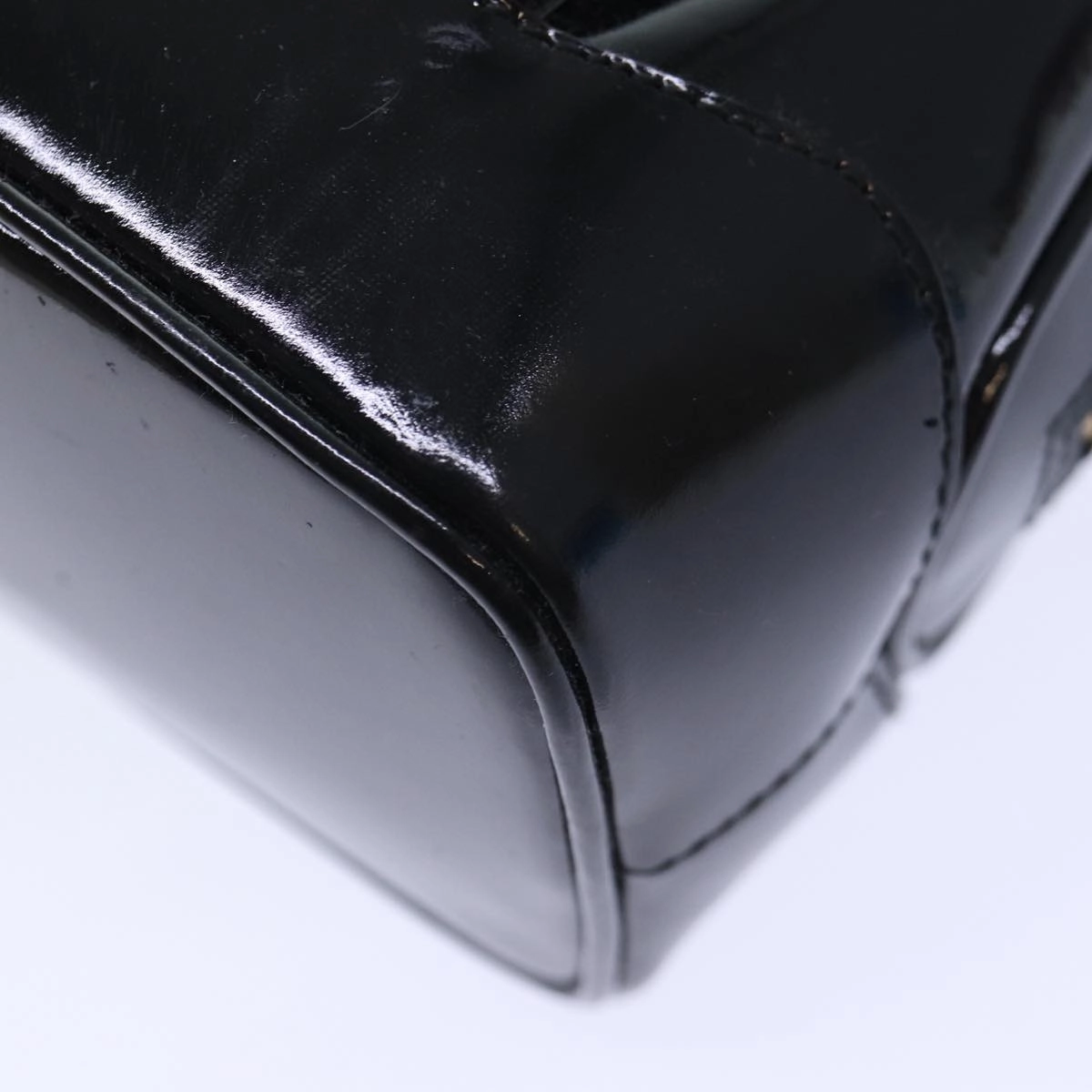 GUCCI Bamboo Backpack Enamel Black Gold 001 1075 1650 0  86335