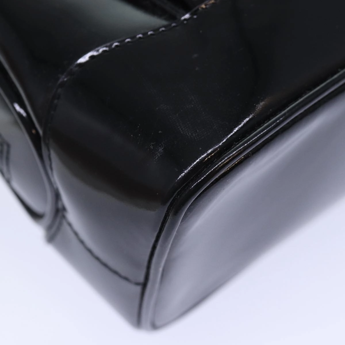 GUCCI Bamboo Backpack Enamel Black Gold 001 1075 1650 0  86335