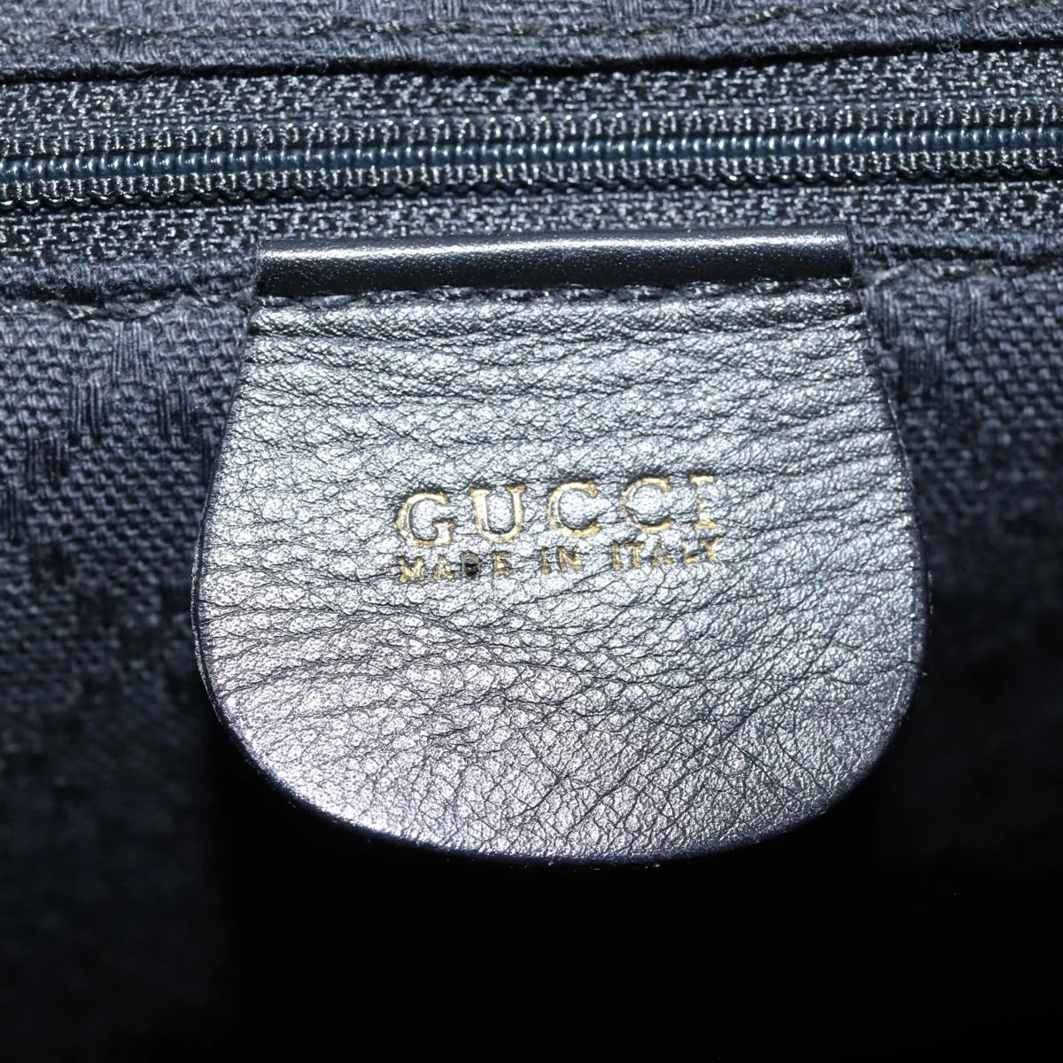 GUCCI Bamboo Backpack Leather Black  am6663