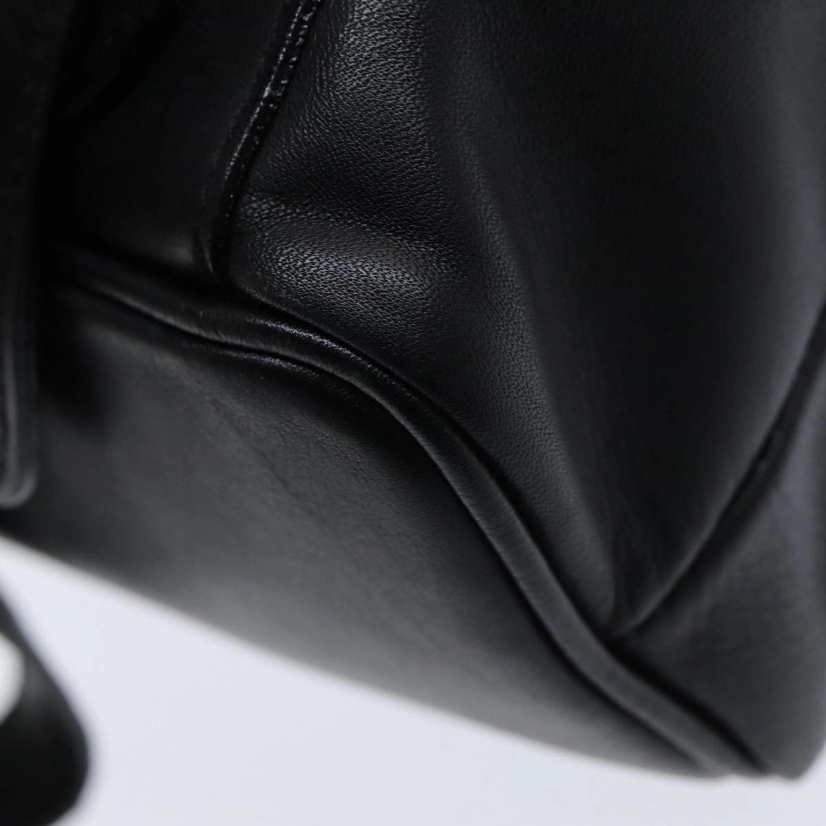 GUCCI Bamboo Backpack Leather Black  am6663