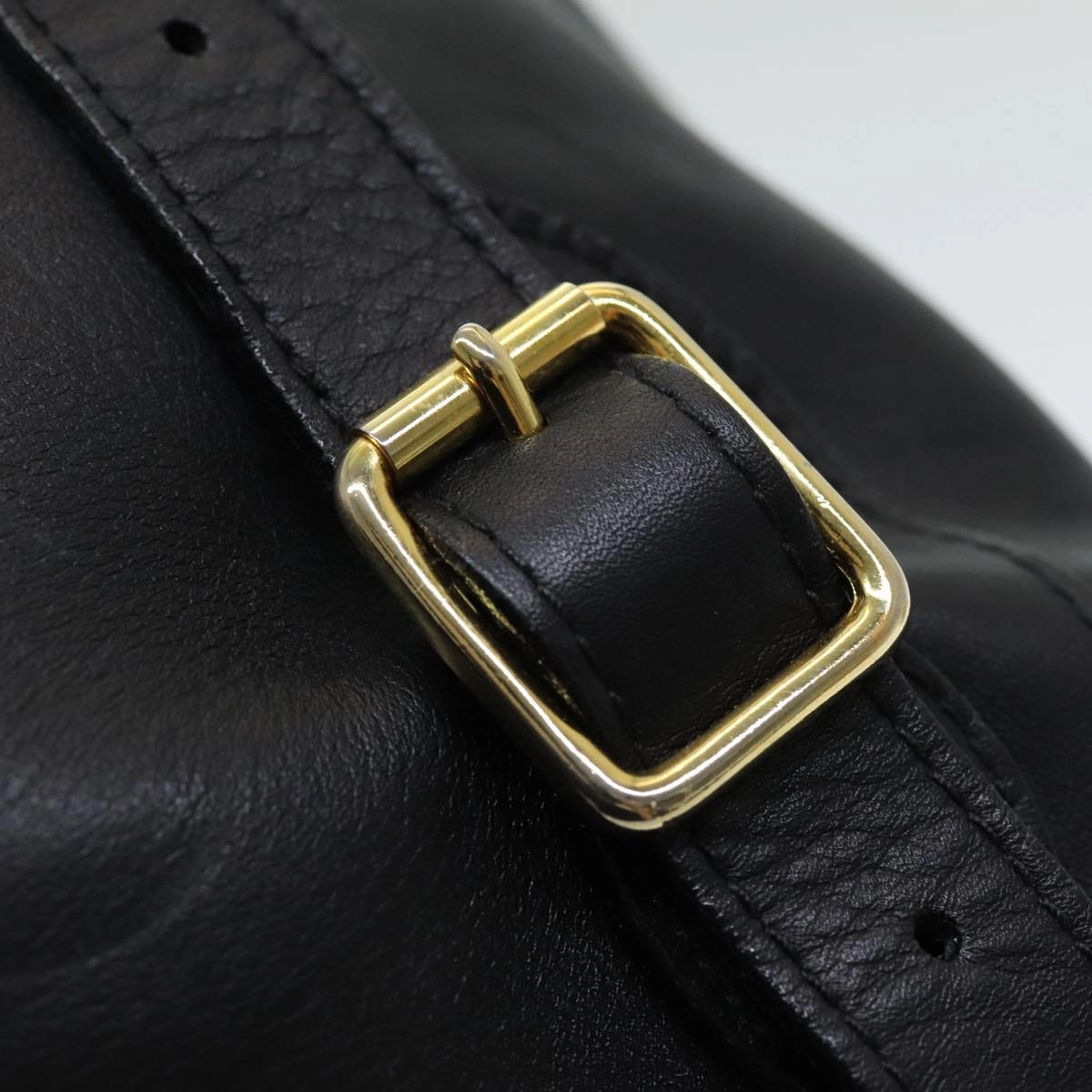 GUCCI Bamboo Backpack Leather Black  am6663