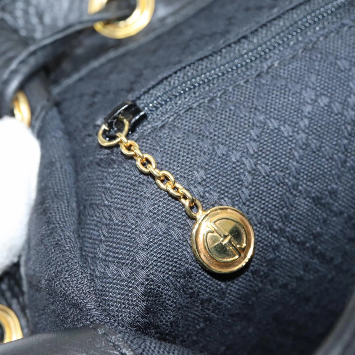 GUCCI Bamboo Backpack Leather Black  am6663