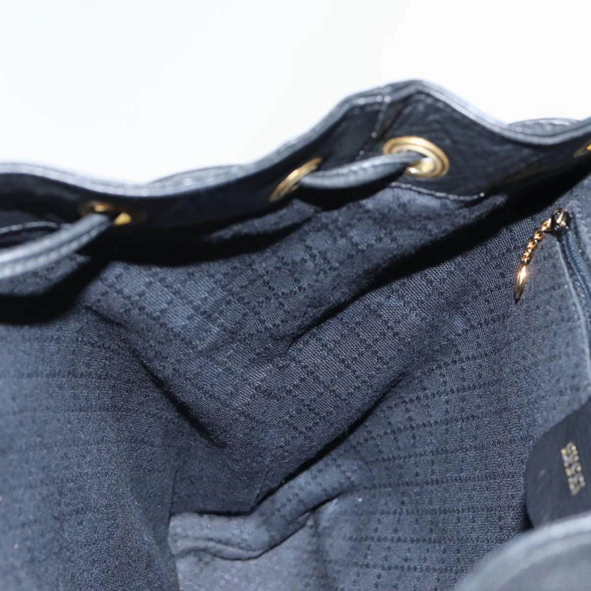 GUCCI Bamboo Backpack Leather Black  am6663