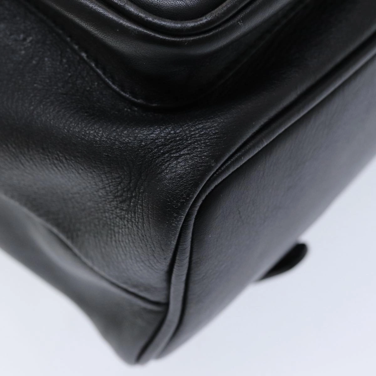 GUCCI Bamboo Backpack Leather Black  am6663