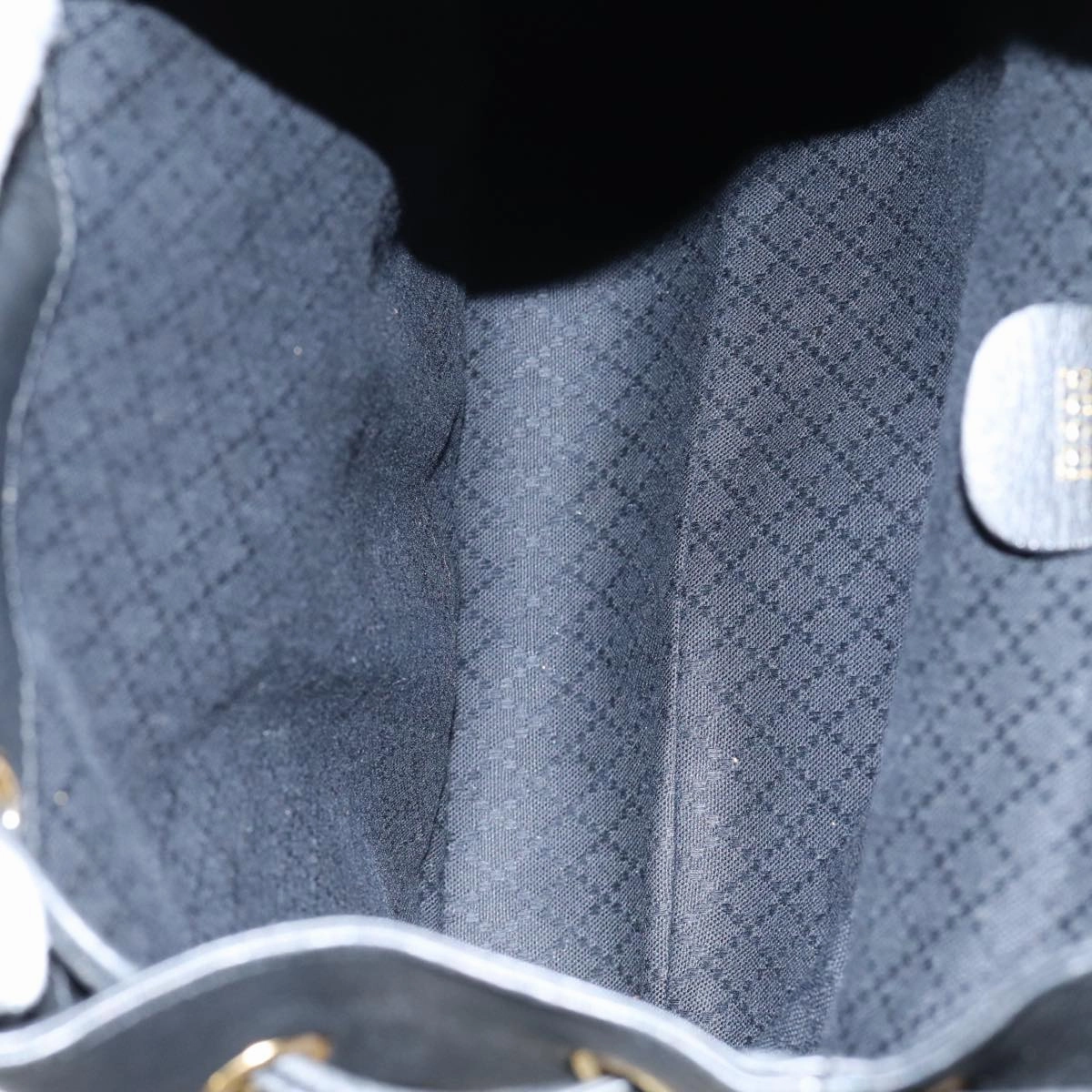 GUCCI Bamboo Backpack Leather Black  am6663