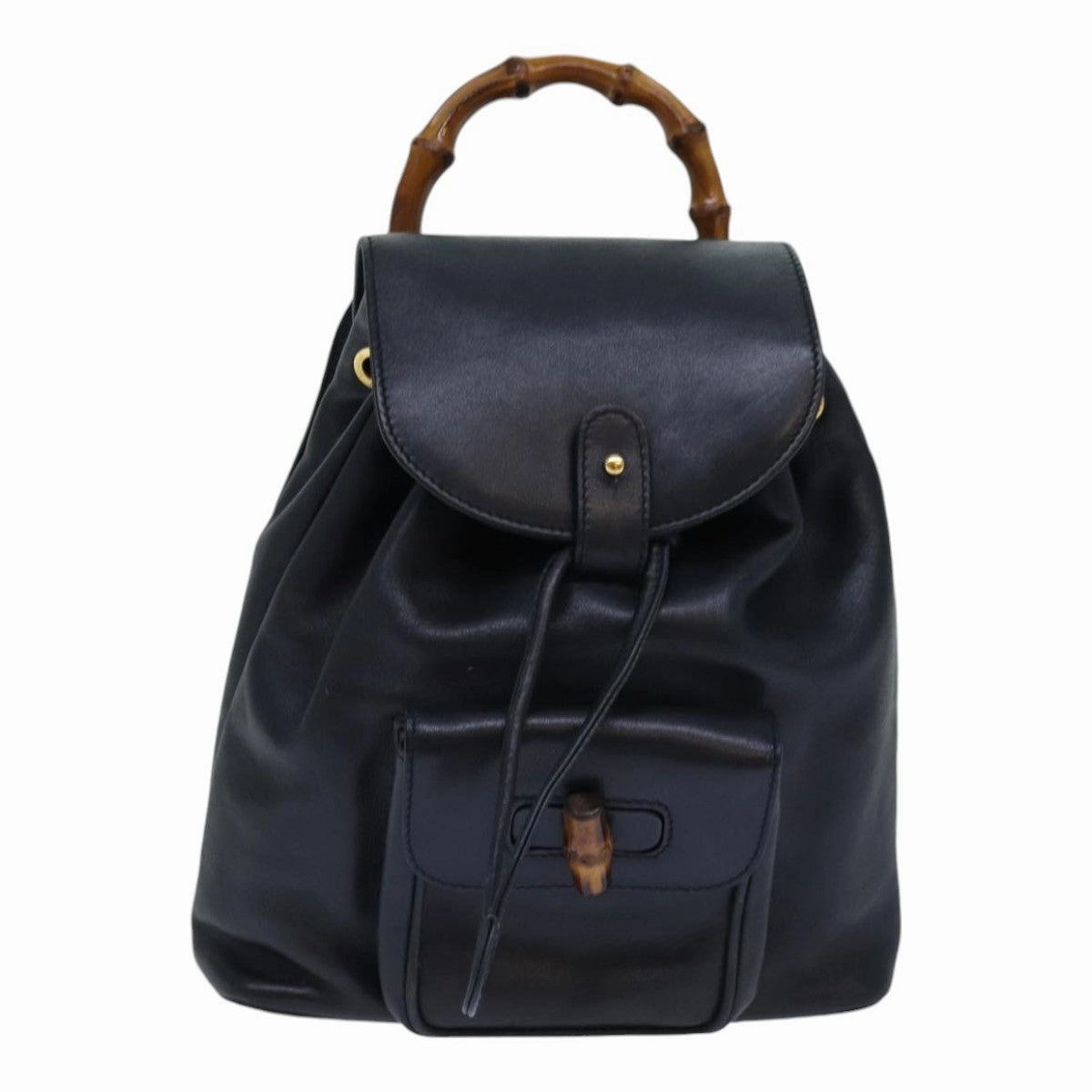 GUCCI Bamboo Backpack Leather Black  ep5142