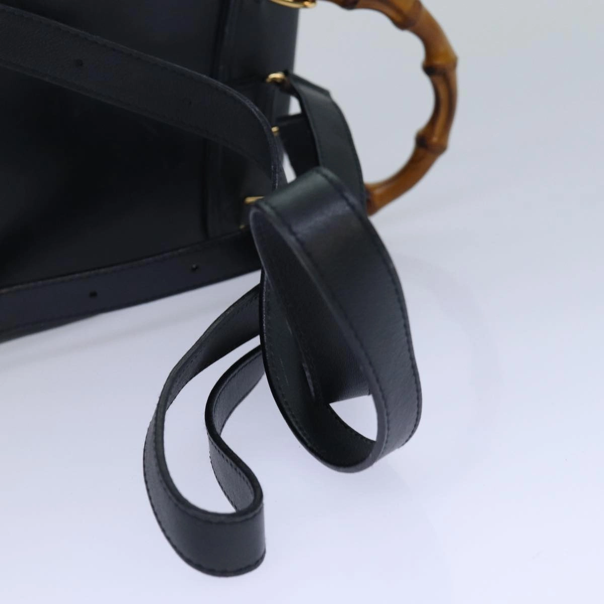 GUCCI Bamboo Backpack Leather Black  ep5142
