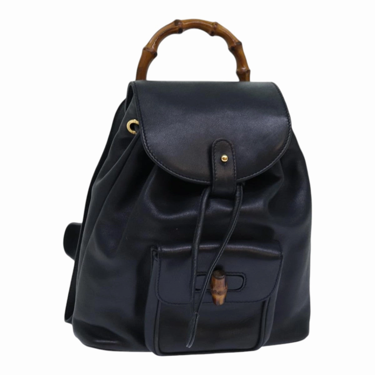 GUCCI Bamboo Backpack Leather Black  ep5142