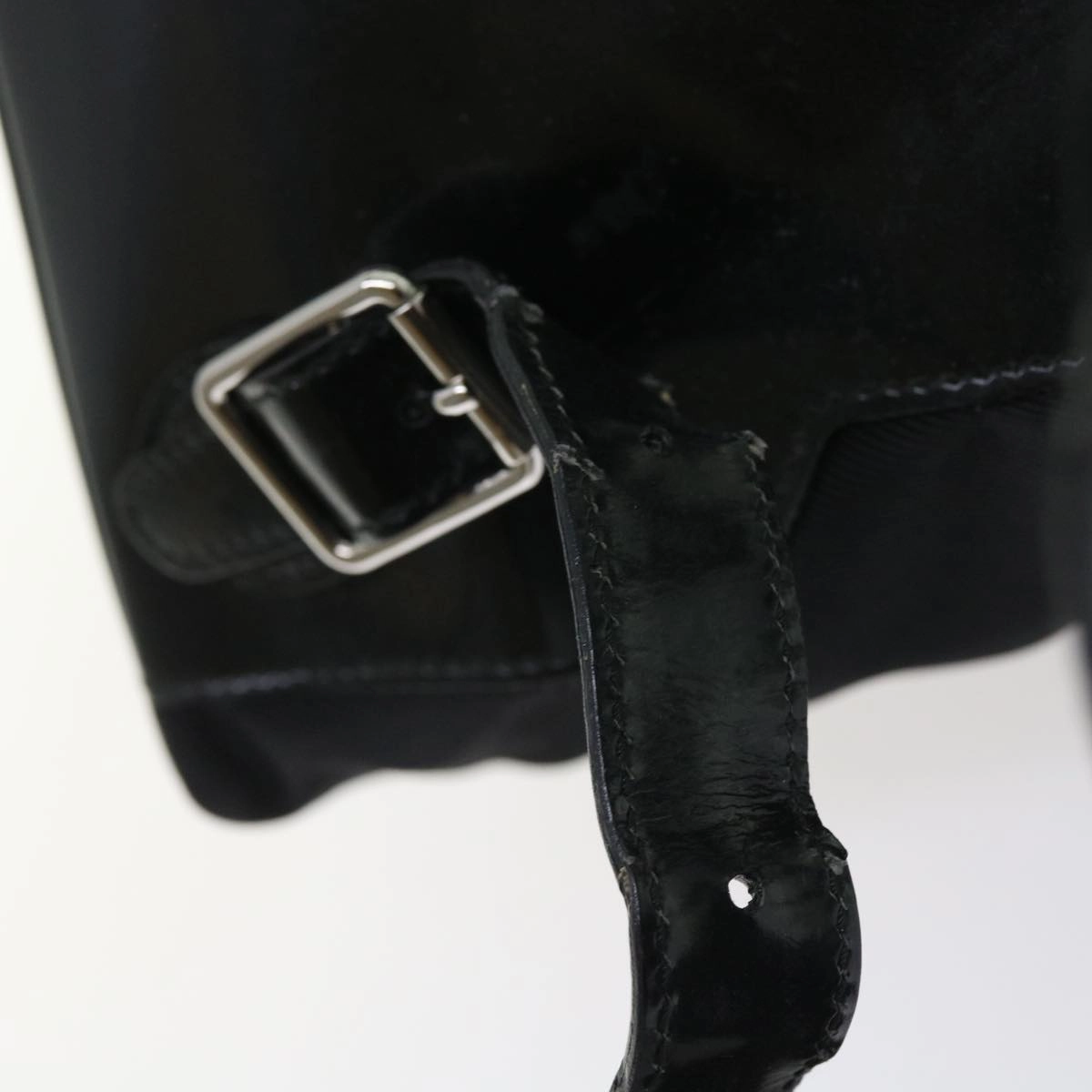 GUCCI Bamboo Backpack Nylon Enamel Black 003 2058 0016 5  56067