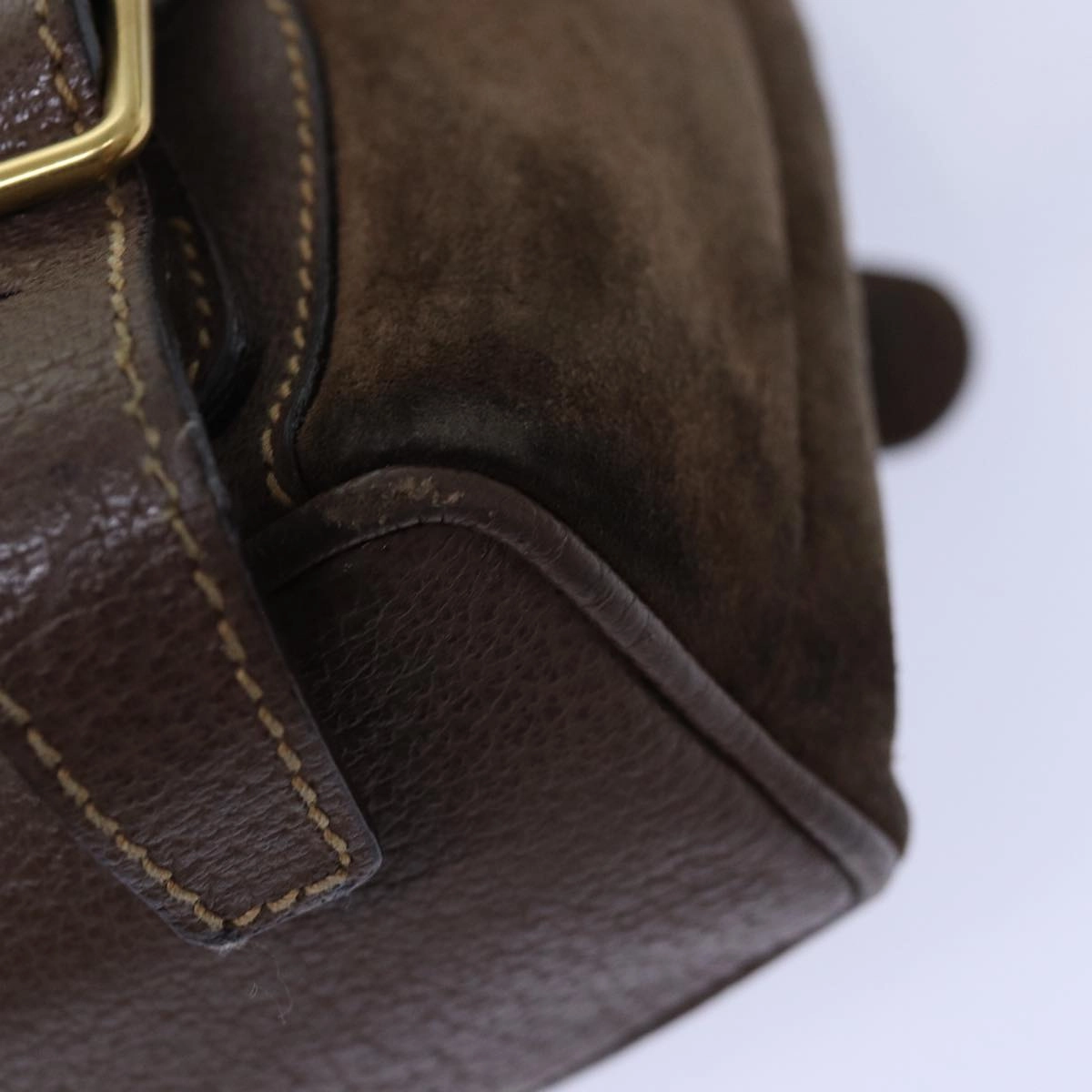 GUCCI Bamboo Backpack Suede Brown Gold 003 2058 0030  th5215